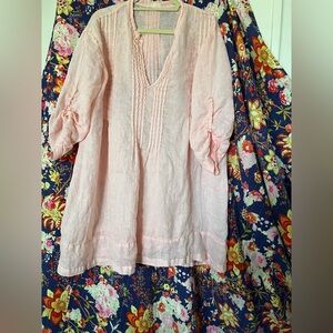 CP Shades Blush Linen Top